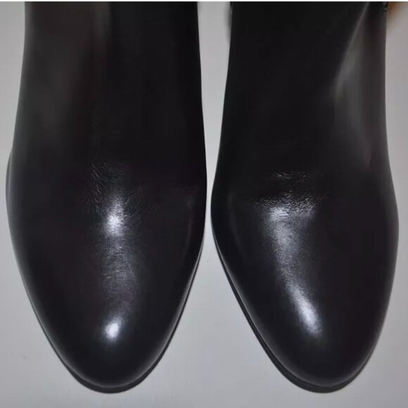 Christian Dior Graphic Cannage Black Leather Ankle Boots SZ 37.5 - Picture 6 of 8